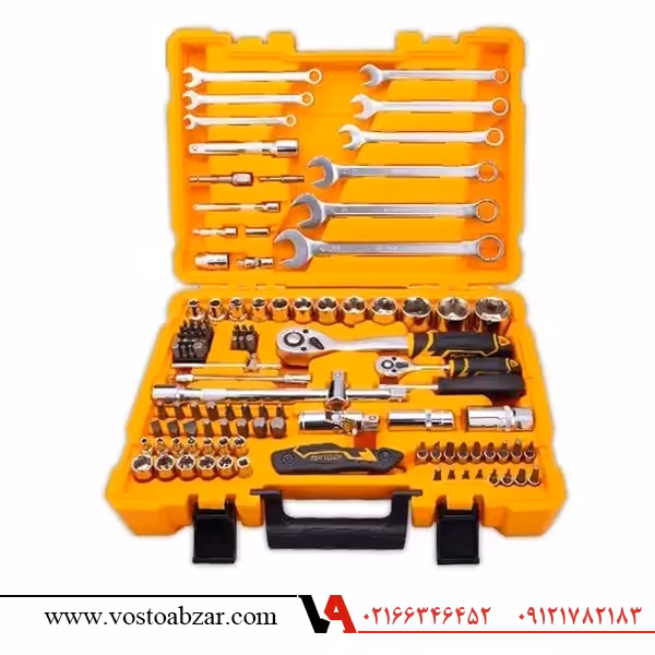 مجموعه بکس و آچار 114 پارچه ابزار دینگی DINGQI مدل 101001111