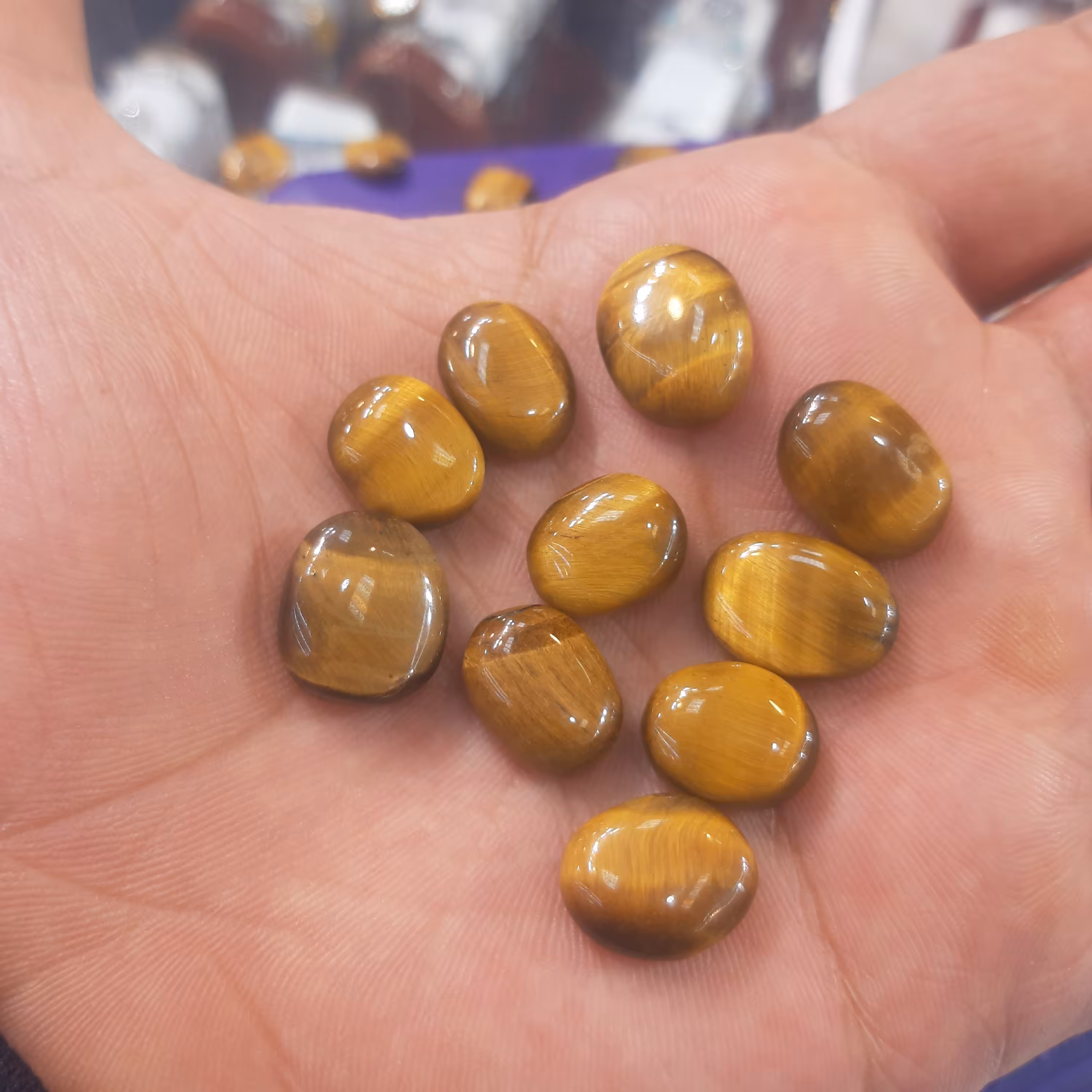 سنگ تایگر طبیعی نقره جات لطفی 