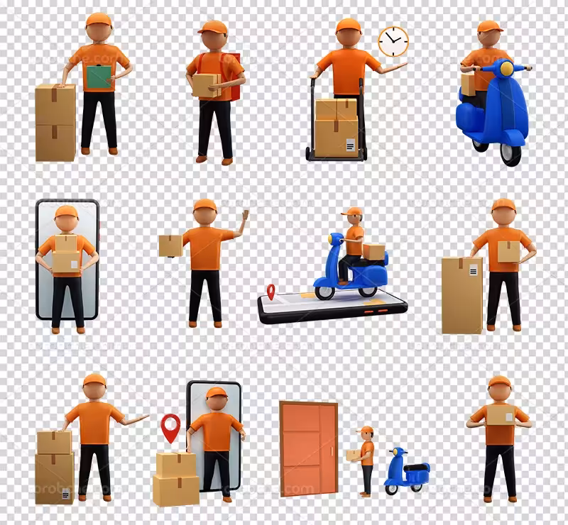 عکس PNG پیک موتوری | گرافیک با طعم تربچه