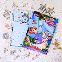 دفتر فانتزی طرح دار چهل برگ . دفتردیکته دفتر مشق  دفتر املا . برند کریمی . دفتر فانتزی . لوازم تحریر فانتزی مدرسه