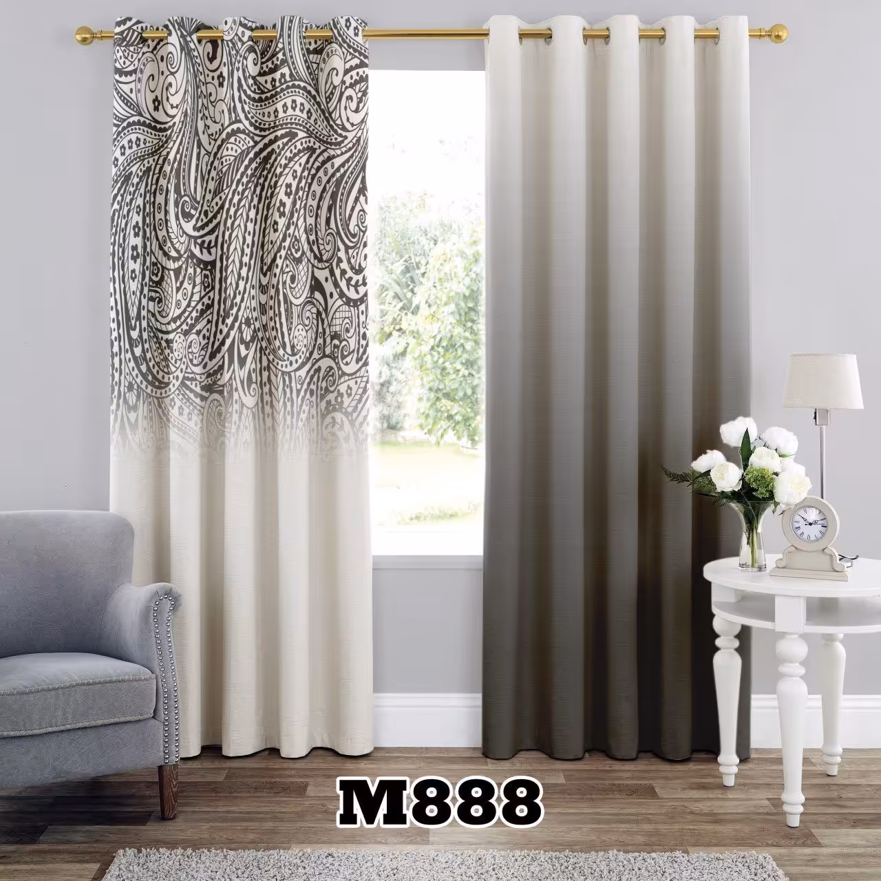 پرده اتاق طرح بته جقه 1 بروا گالری با کیفیت و دوخت بسیار عالی