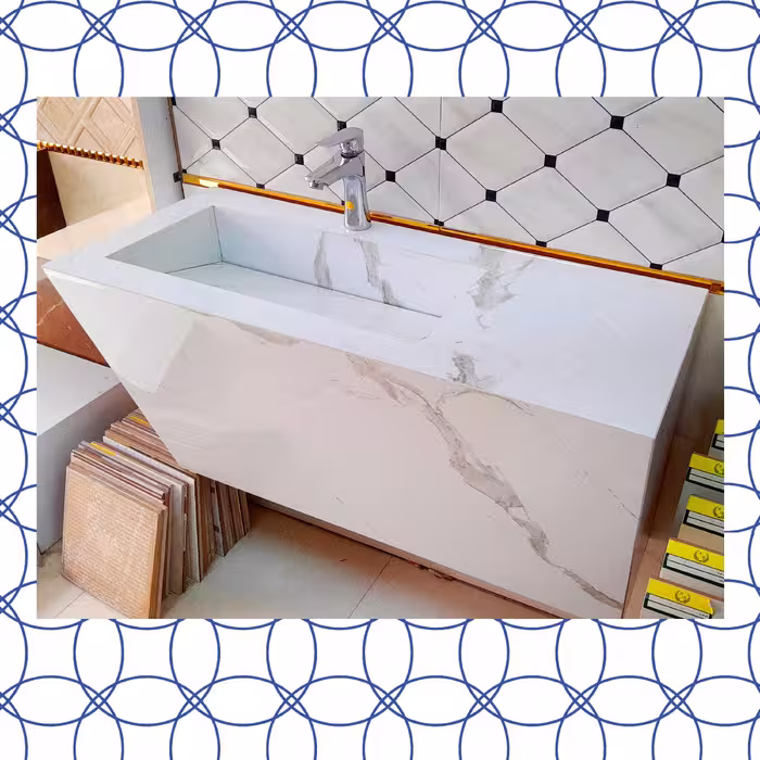 روشویی مدل نیم پایه رمپ دار 