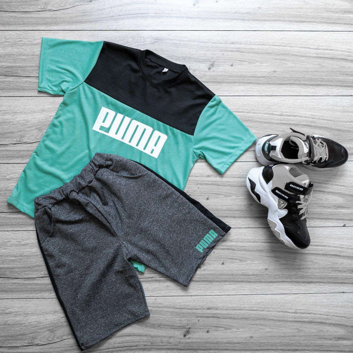 ست تیشرت شلوارک بچه گانه Pumaمدل Raja
