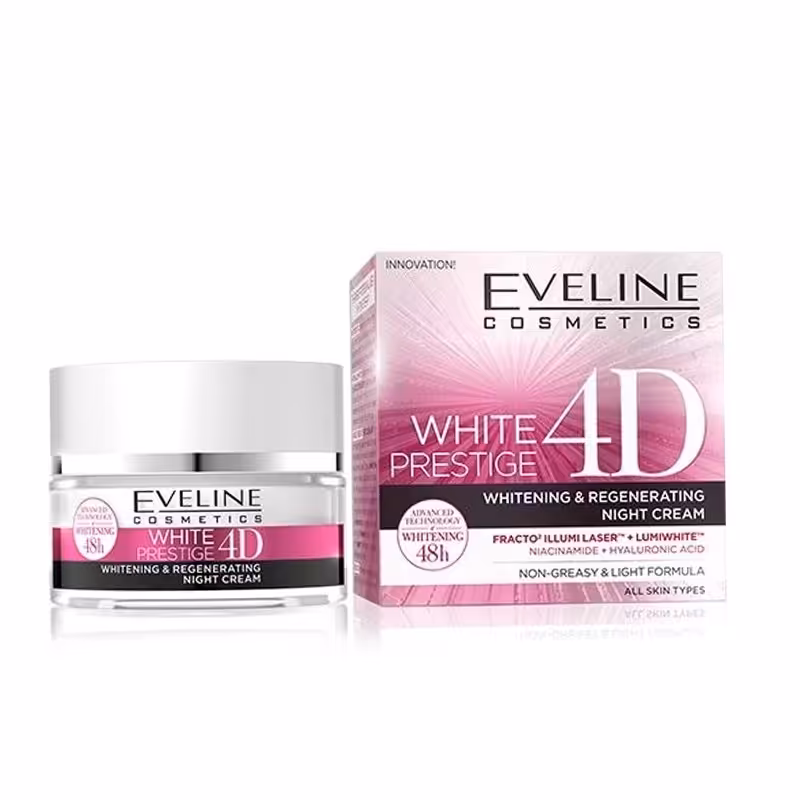 کرم شب روشن کننده پوست مدل White Prestige 4D اولاین 50 میل