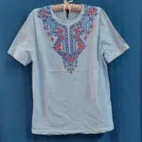 تیشرت طرح سنتی آستین کوتاه