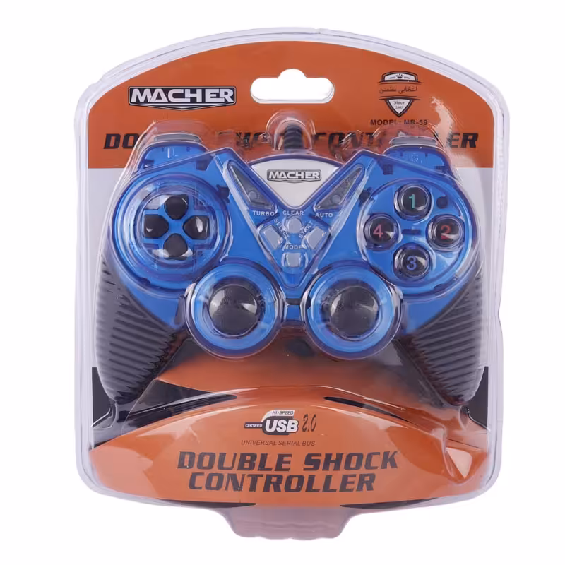 دسته بازی تک شوک دار فانتزی  Macher MR-59 USBMacher MR-59 gamepad 1 Shock USB