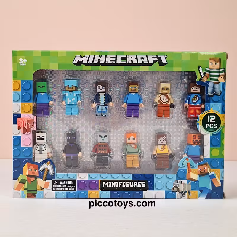 مینی فیگور 12 عددی ماینکرافت MINECRAFT کد 22619