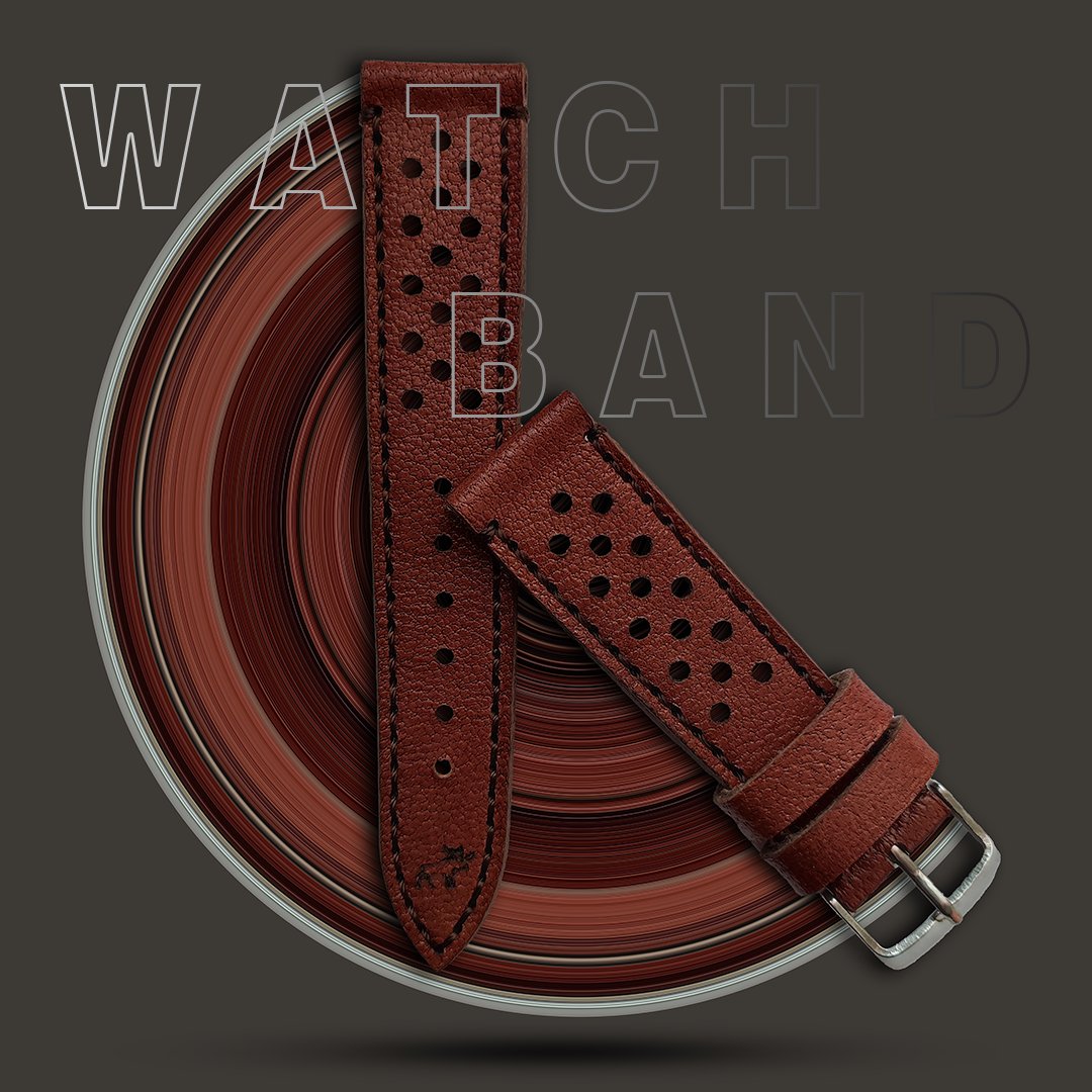 بند ساعت چرم PE کد N1224