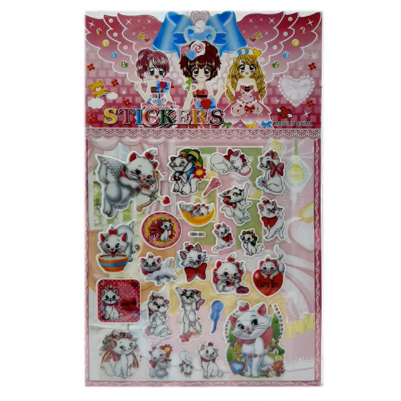 خرید برچسب برجسته طرح گربه های اشرافی کد CBA-023