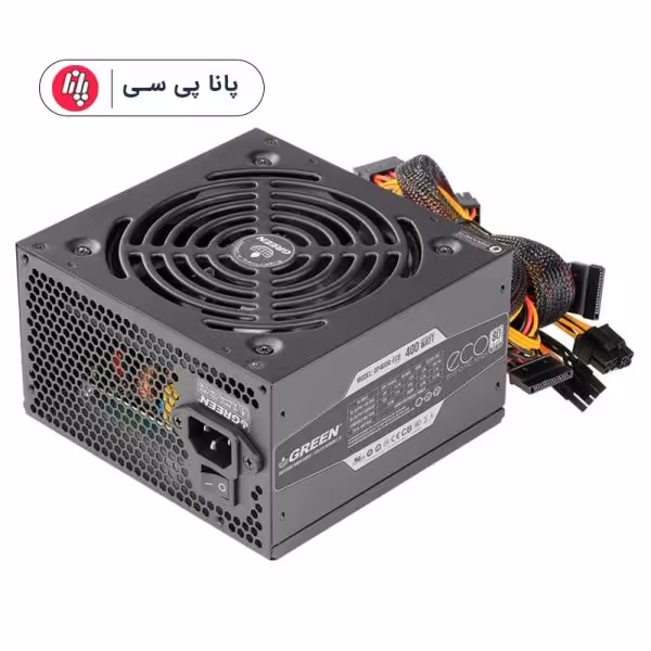 منبع تغذیه گرین مدل Green GP400A-ECO Rev3.1
