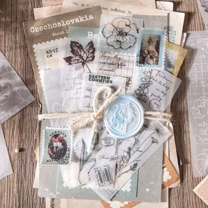 کاغذ پوستی و کاغذ کرافت بولت ژورنال پک 30 عددی کاغذ کرافت و پوستی بولت ژورنال