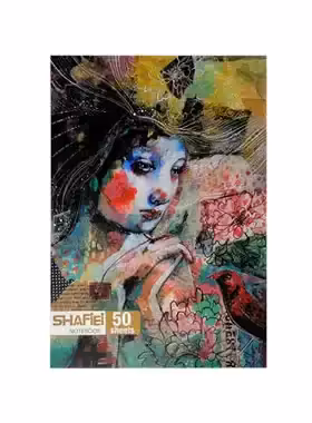 دفتر مشق 50 برگ شفیعی طرح دخترانه - چی بخونم