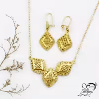 نیمست طرح طلا مدل لوزی کد 12821