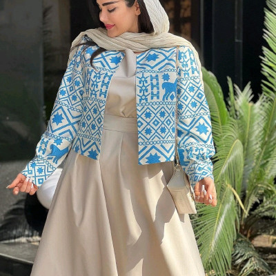 کت سارافون کمربند ست زیبای نیلا