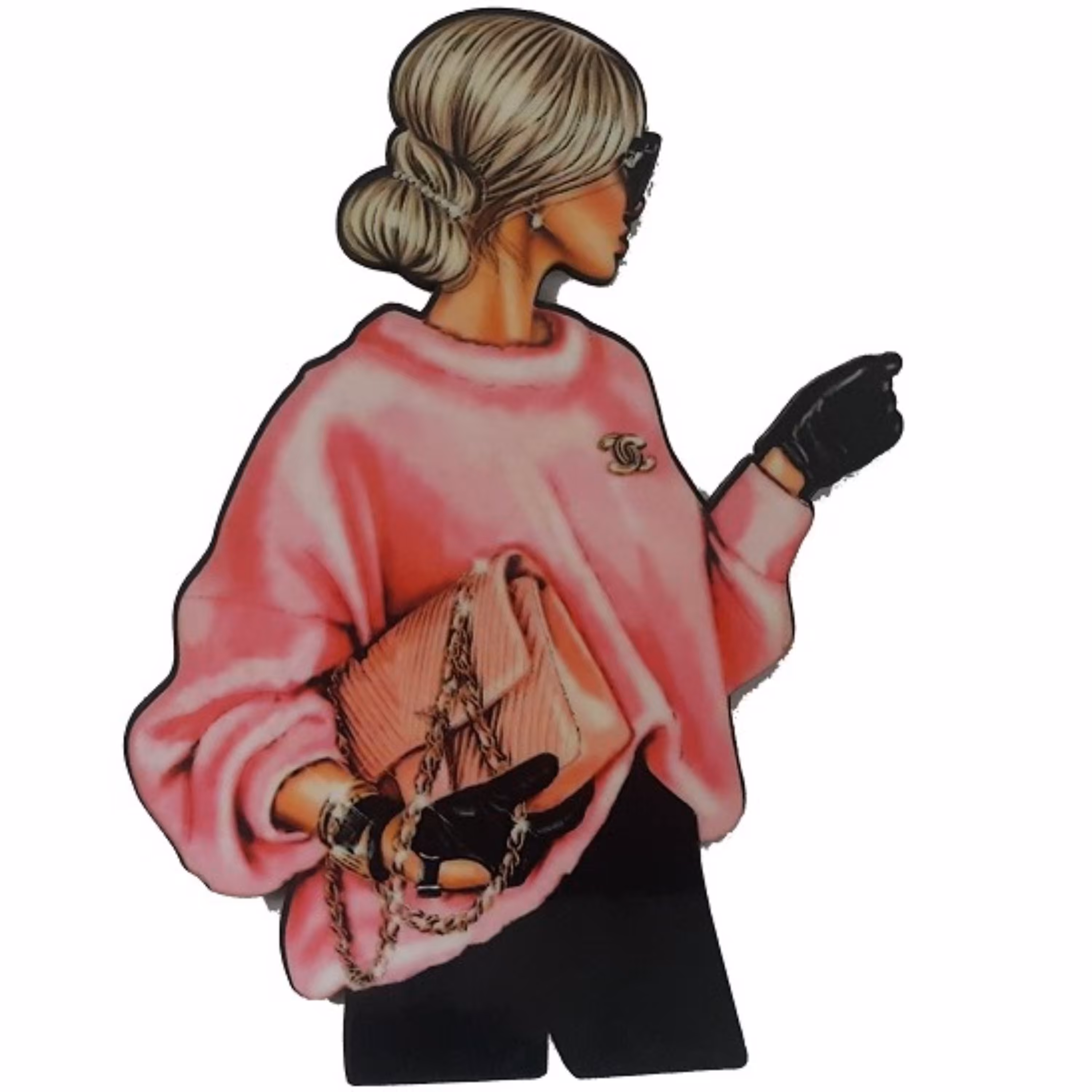 ابزار تزیین کیک بهگز مدل دختر مدیر مناسب تزیین کیک تولد