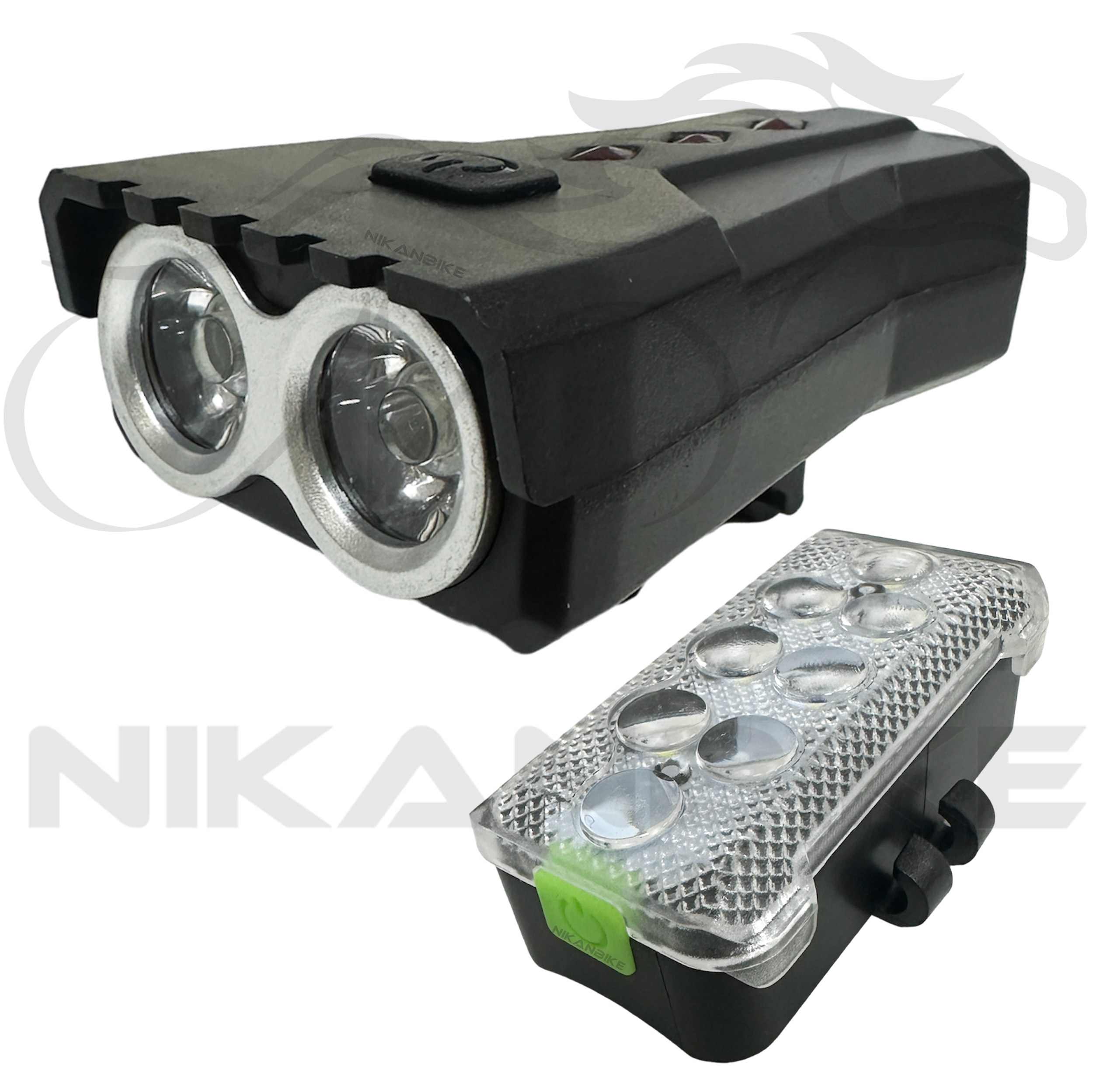چراغ جلو و عقب دوچرخه مدل QX-T1218 کد 1227060