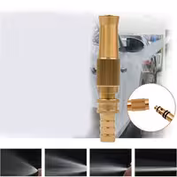 نازل کارواش خانگی سرشلنگی تمام برنجی آبپاش، آبیاری و شستشو