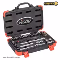 جعبه بکس ویگور 25 پارچه 1/2 اینچ مدل V2460N