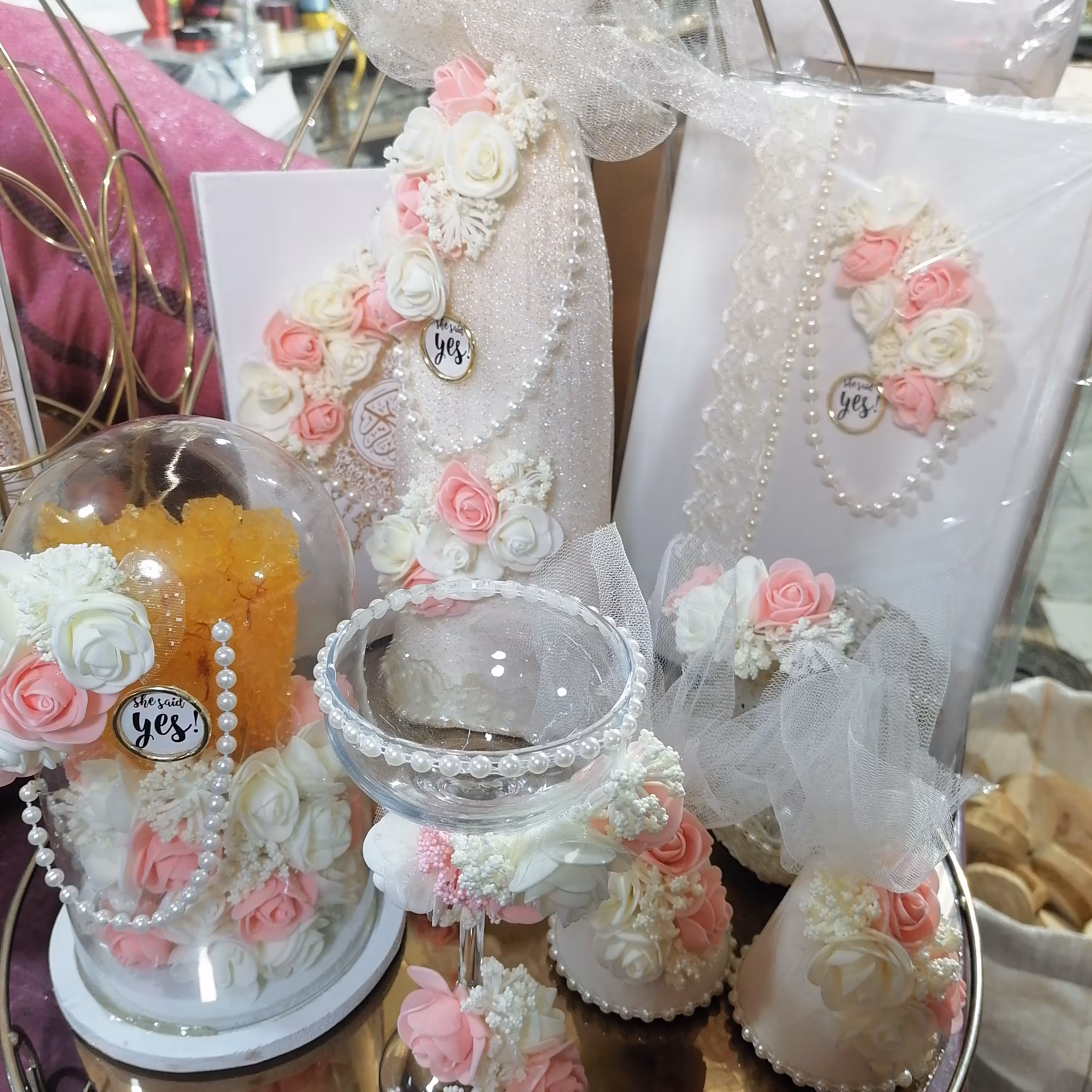 ست بله برون گل فومی  (7تکه)