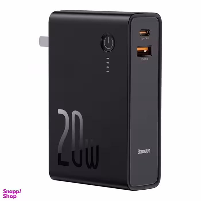 پاوربانک باسئوس مدل PPNL010001 ظرفیت 10000 میلی آمپرساعت