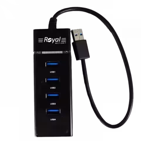 قیمت هاب 4 پورت رویال مدل RH3-303