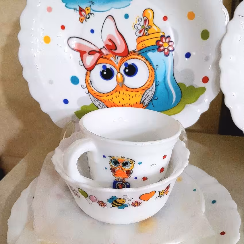 سرویس غذاخوری کودک 5 تکه آرکوپال گرد 