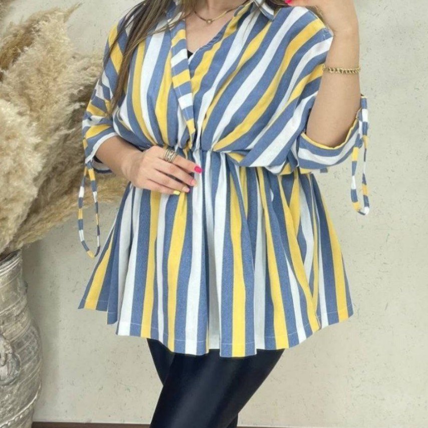 مانتو راه راه عروسکی