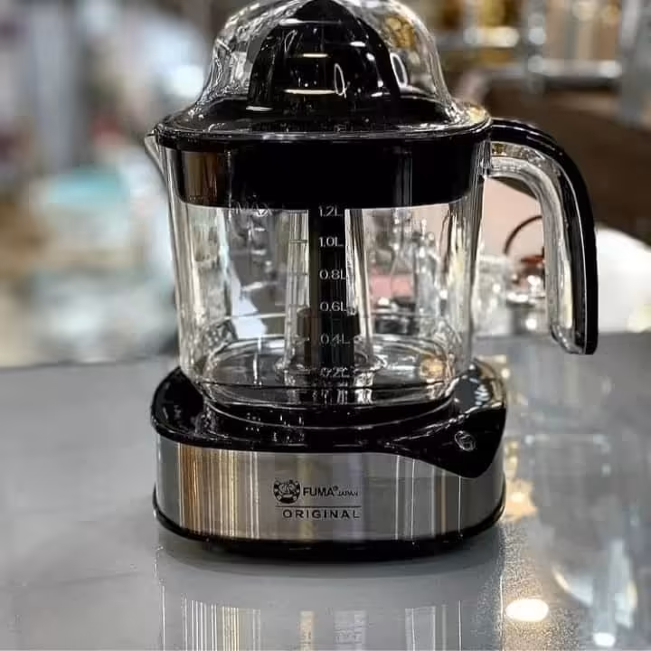 آبمرکبات گیر فوما جنس بدنه استیل و پلاستیک ظرفیت مخزن آبمیوه 1/2 لیتر عملکرد فشاری 