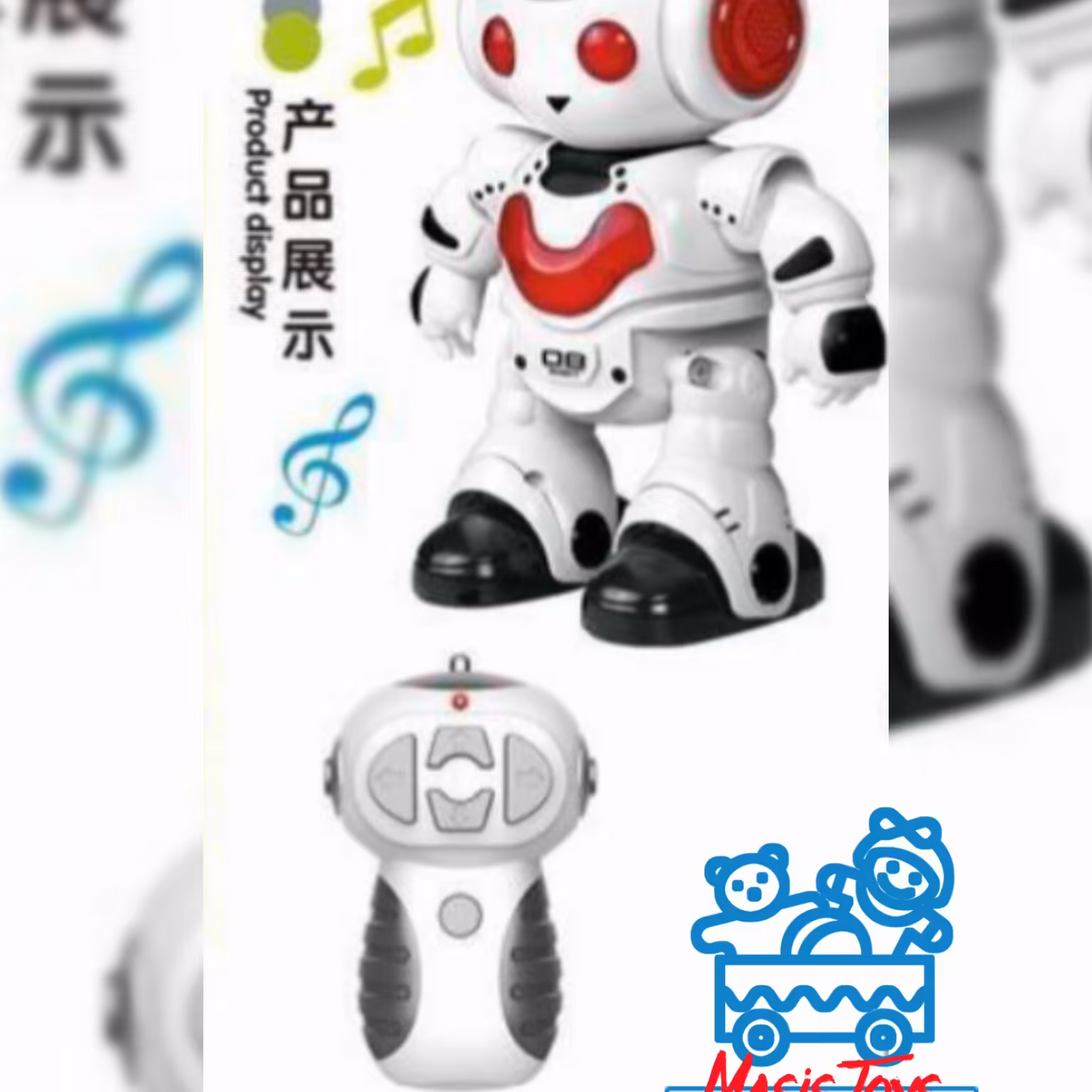 ربات کنترلی جنس خوب وارداتی  چراغدار وصدادار ی اسباب بازی جالب وجذاب برای گروه سنی شش سال به بالا