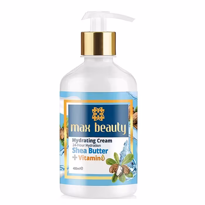 کرم آبرسان مکس بیوتی مدل shea butter حجم 400 میلی لیتر

