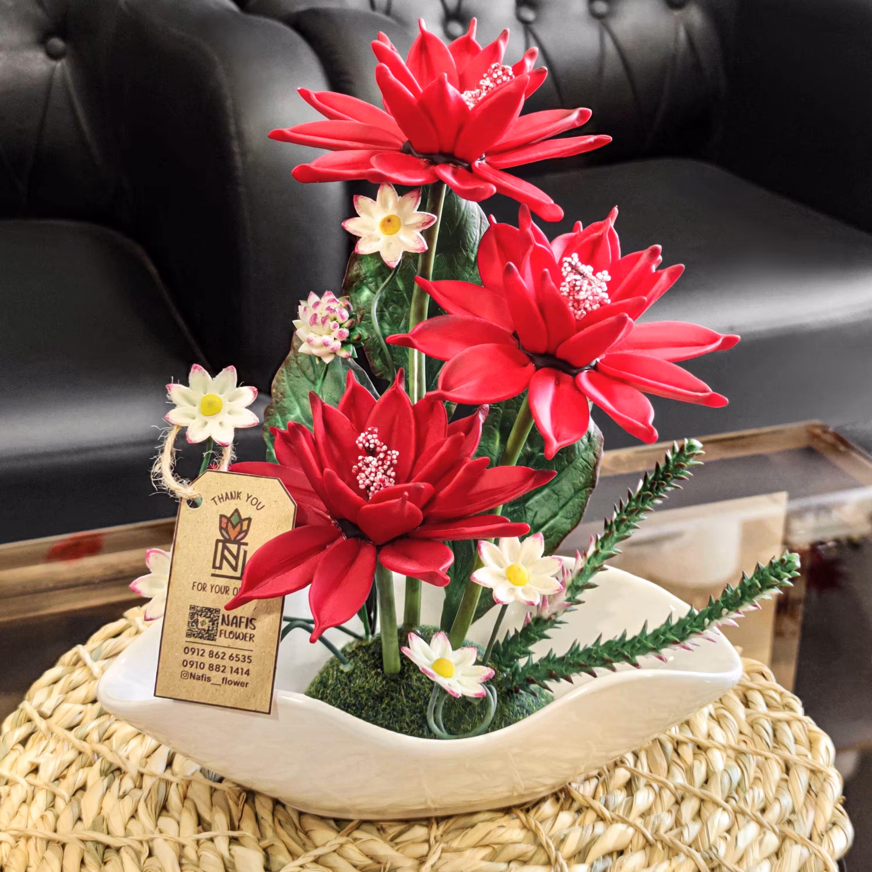 گل مصنوعی مدل غزل 