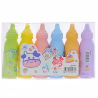 ماژیک علامت گذار 6 رنگ طرح شیشه شیر(گاو) 1-199