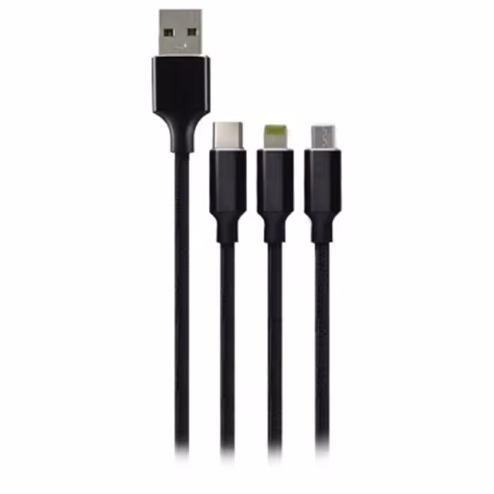 کابل تبدیل USB به Iphone Lightning و Type C و Micro USB بیاند BA-918