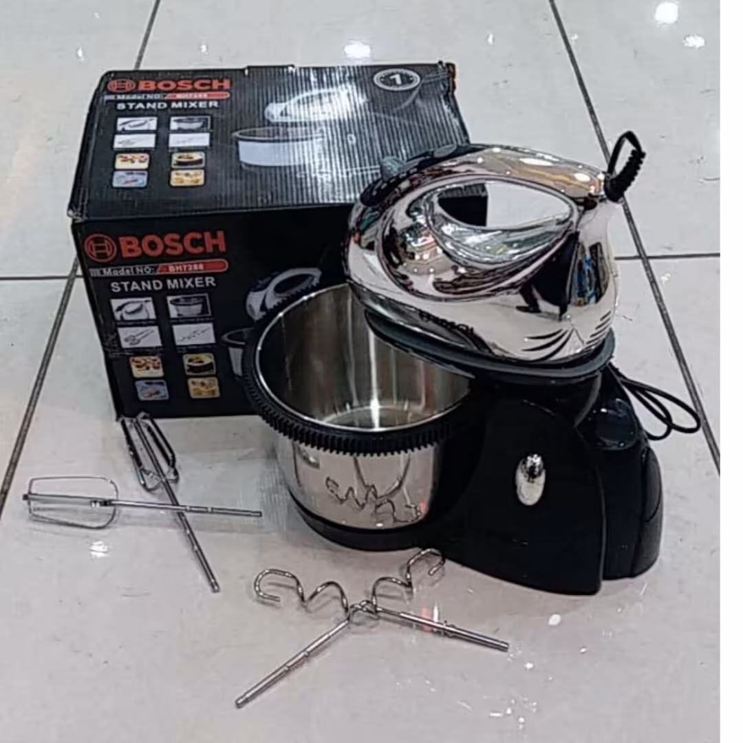 همزن و خمیرزن و میکسر کاسه دار چرخشی بوش کاسه 2 لیتری