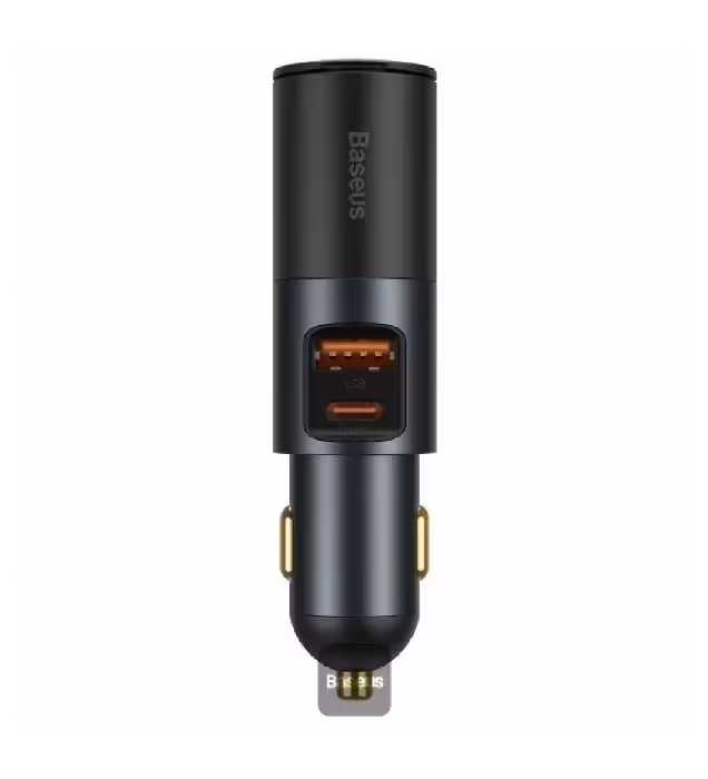 شارژر فندکی سریع باسئوس مدل Share Together Fast Charge with Cigarette Lighter Expansion Port U+C
