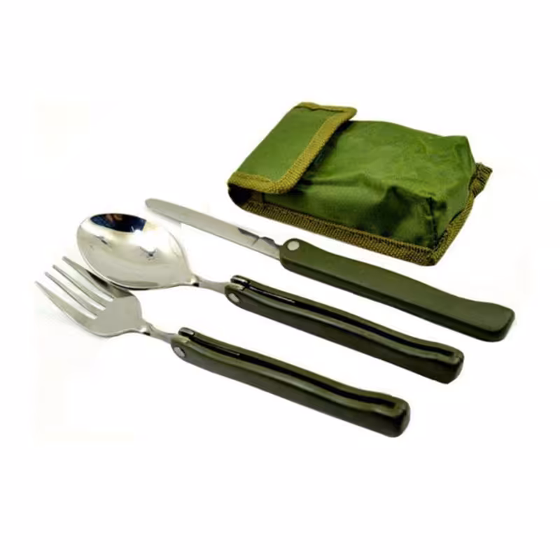 خرید و قیمت ست قاشق، چنگال و کارد 3 تکه سفری