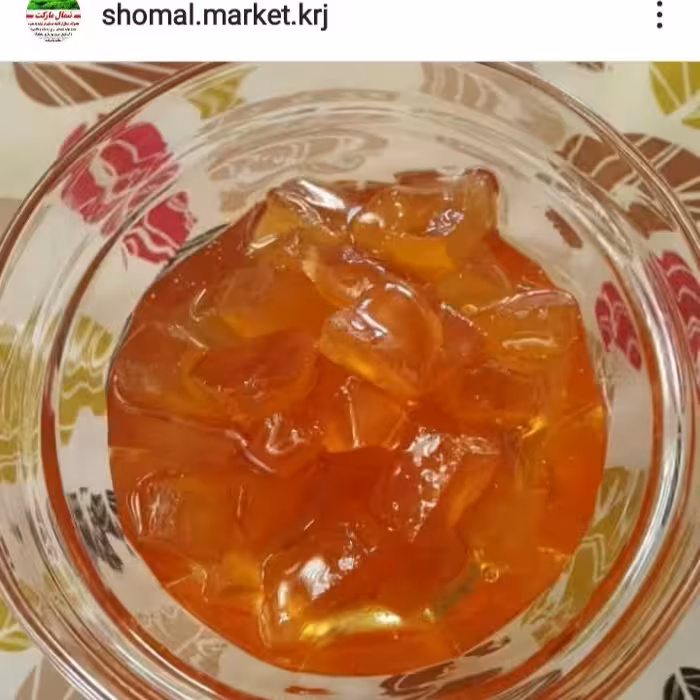 مربا بالنگ شمال خونگی در شیشه های (اصطلاحا)نیم کیلویی 