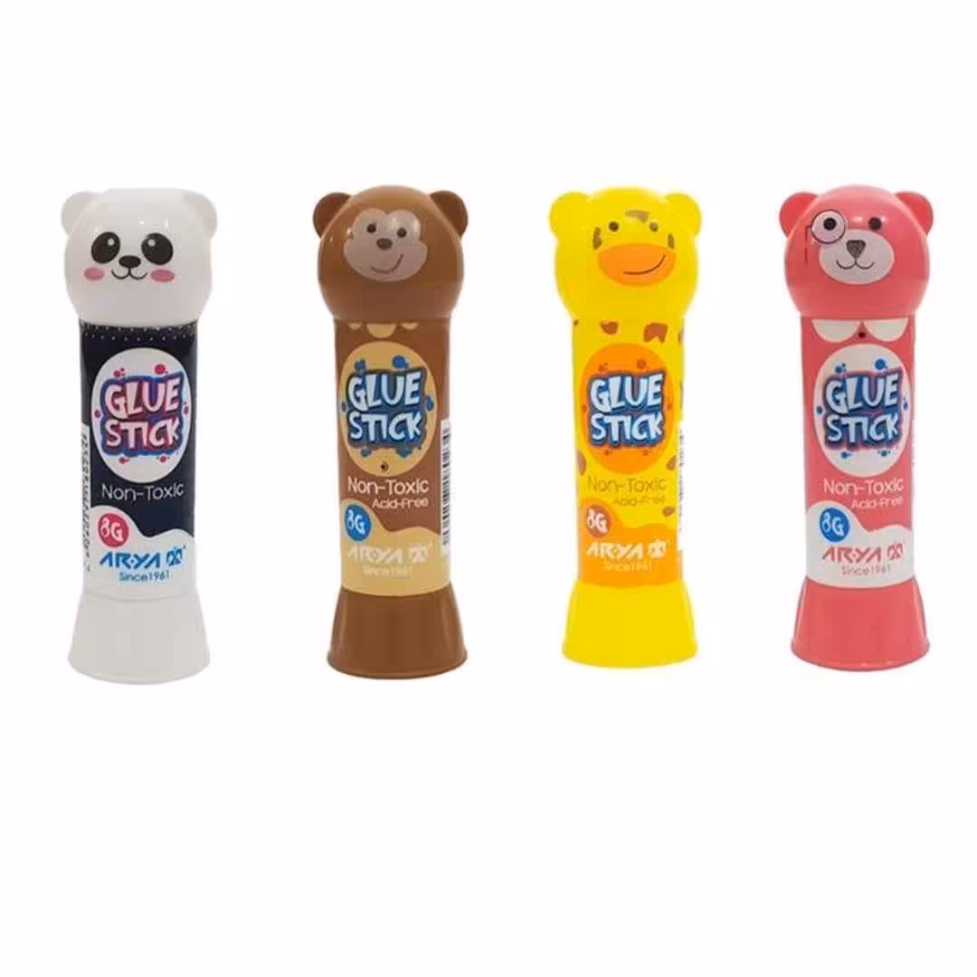 
چسب ماتیکی 8گرمی آریا بسته 4 عددی مدل حیوانات
