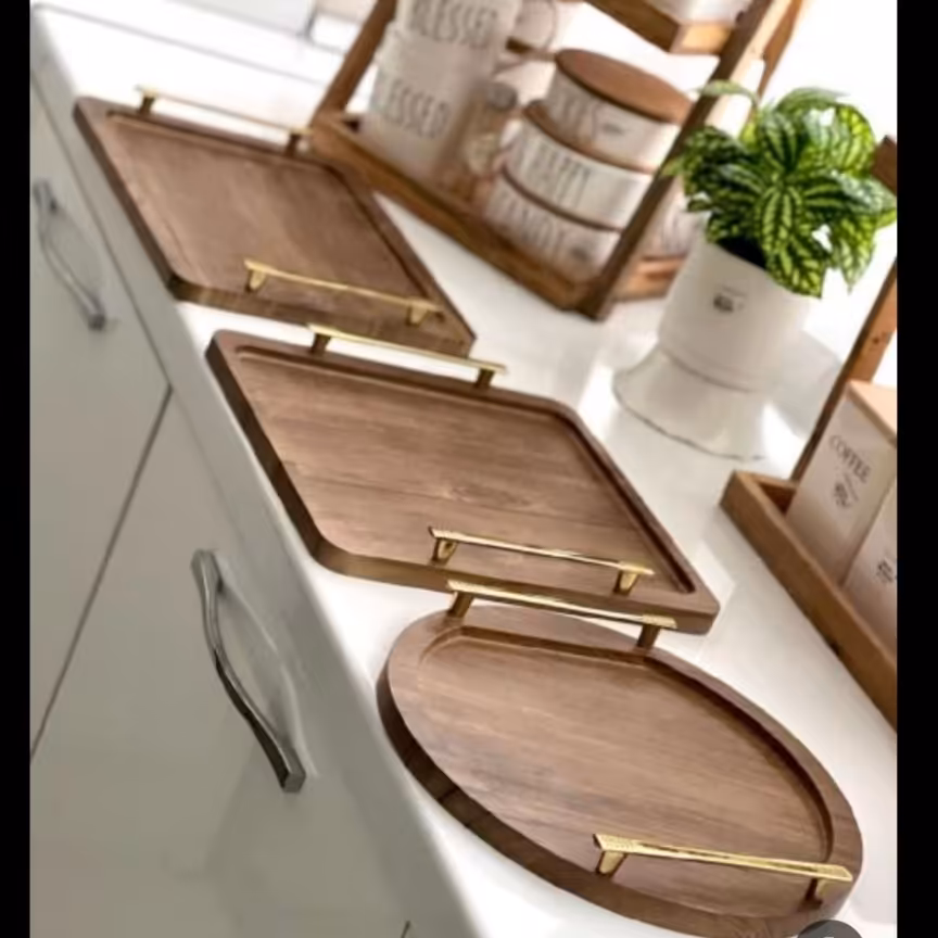 سینی وکیوم دسته طلایی