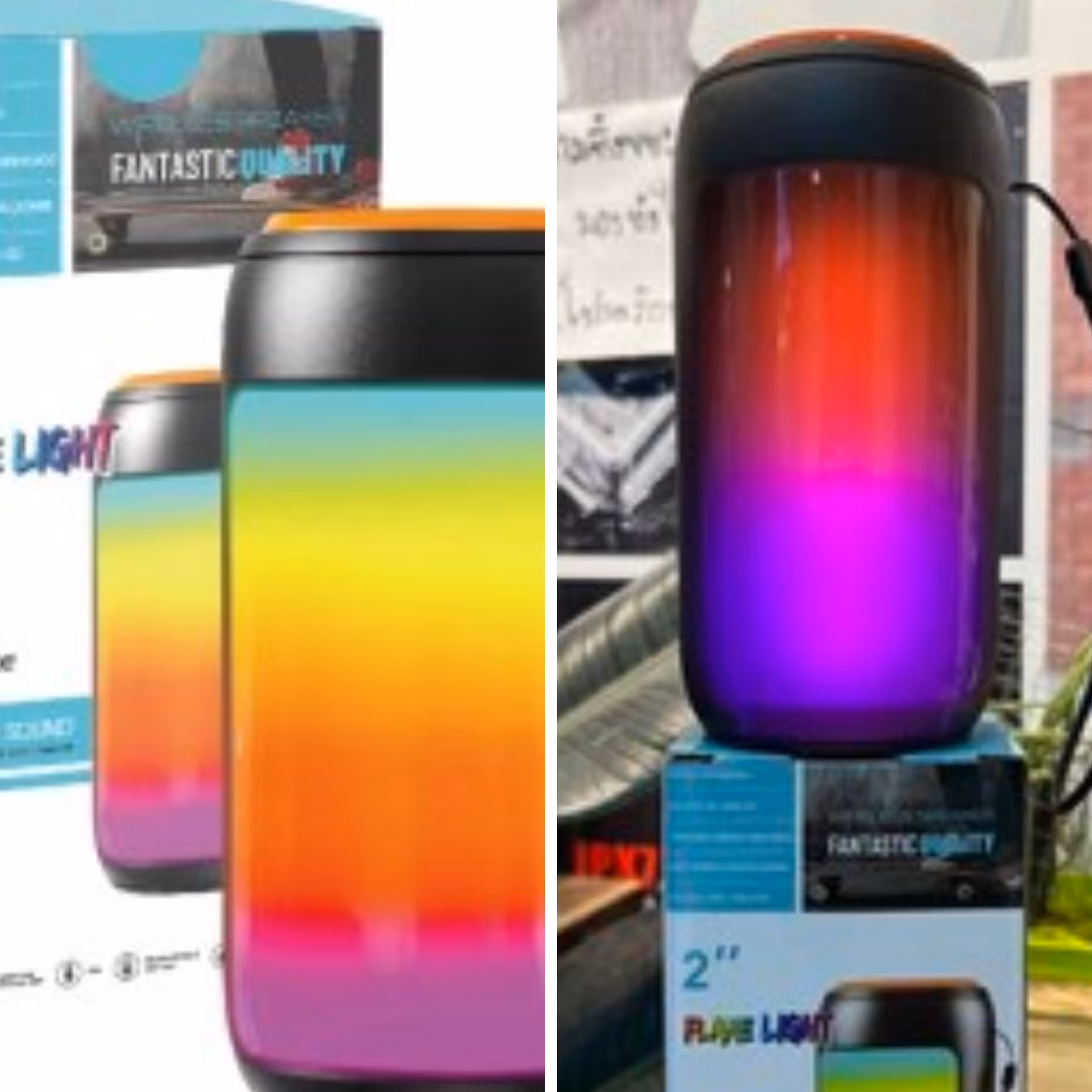 اسپیکر قابل حمل بلوتوثی لیوانی رقص نور بسیار شیک LED 