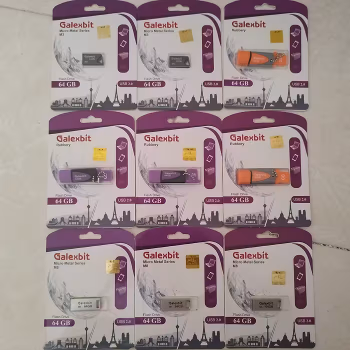 فلش مموری 64 گیگ گلکس بیت گارانتی مادام العمر  تلاش