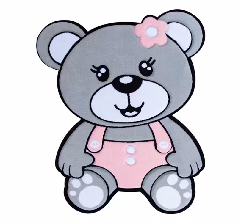 فرش کودک خرس زرباف طرح برجسته Zarbaf