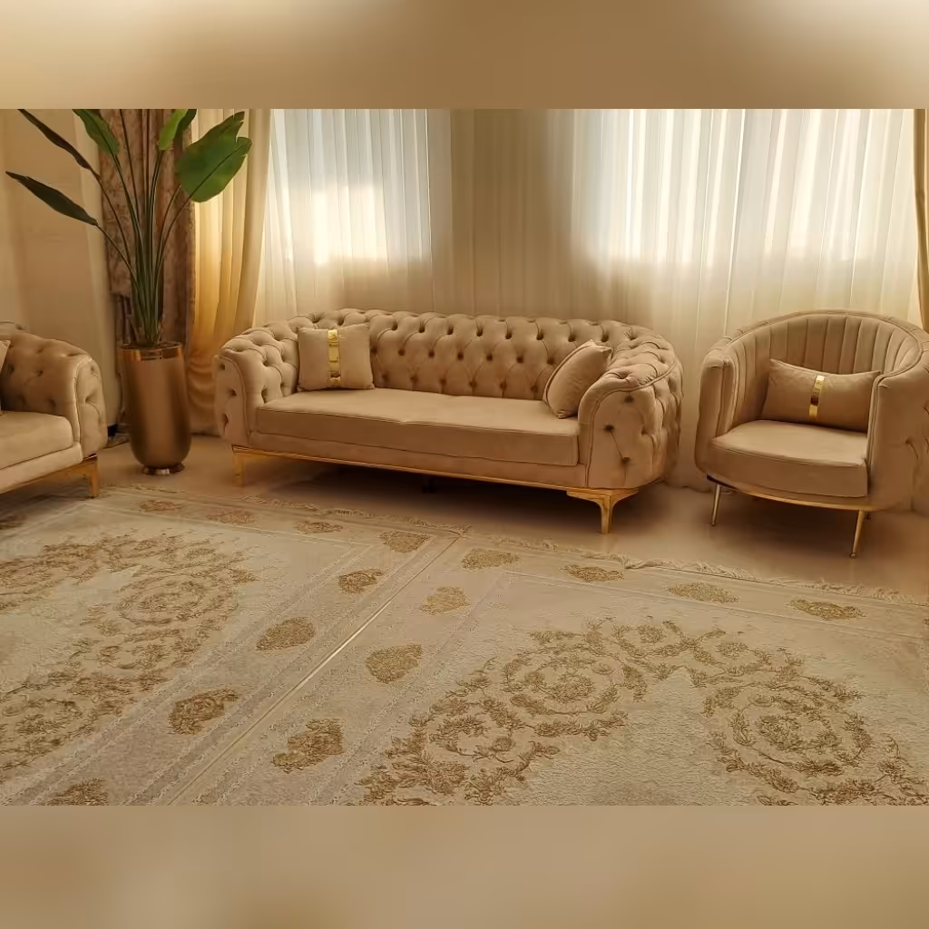 مبل راحتی 8 نفره ترکیبی چستر وشیاری با رنگبندی دلخواه(ارسال پس کرایه) 