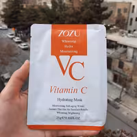 ماسک ورقه ای ویتامین سی سفیدکننده و شاداب کننده برند زوزو