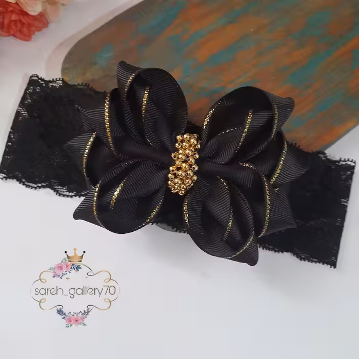 هدبند دخترانه و نوازدی مشکی