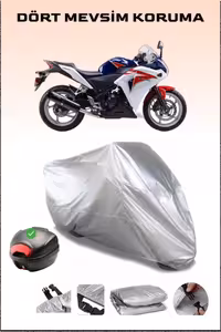 چادر موتورسیکلت خاکستری کیسه عقب سازگار برای HONDA CBR 250 R برزنت موتور سیکلت پارچه ای با دوام و ضد آب ایمن Breen