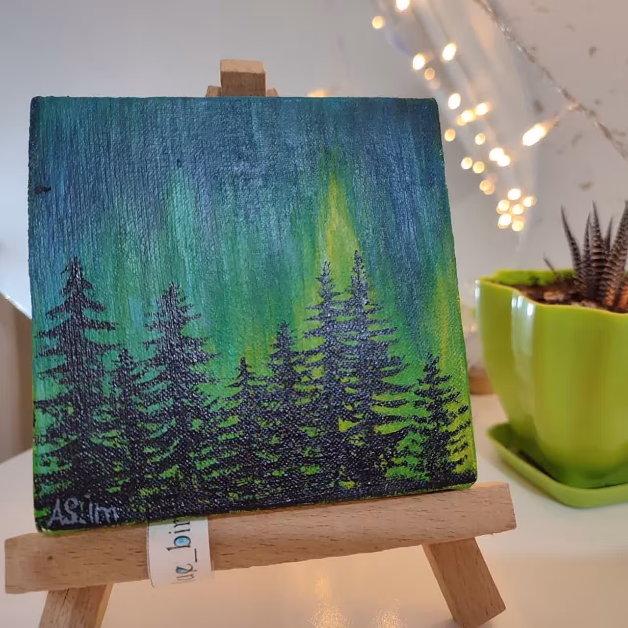 تابلو 10در10 ،جنگل کاج ،دکوراتیو 