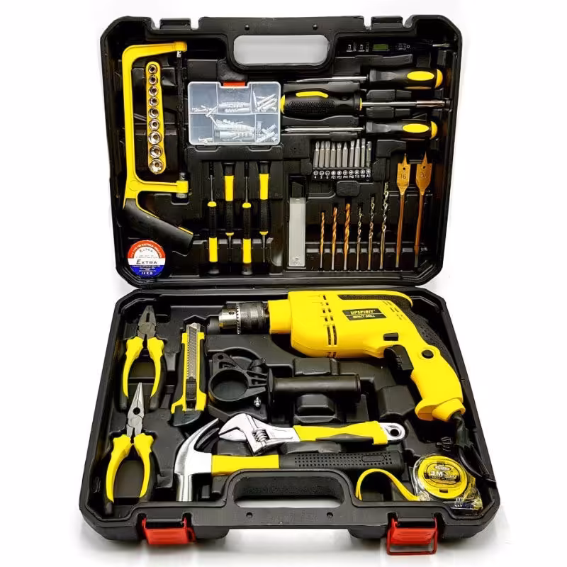 دریل برقی 13میلیمتری آپ اسپریت بهمراه پک کامل ابزارها وجعبه حمل 