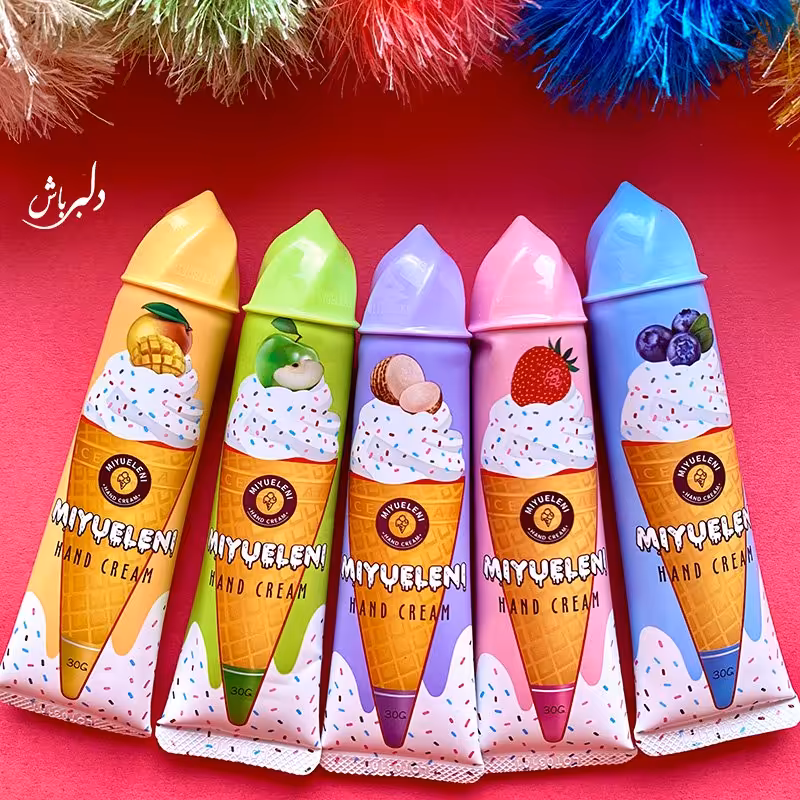 پک کرم دست 5تایی مرطوب کننده طرح بستنی