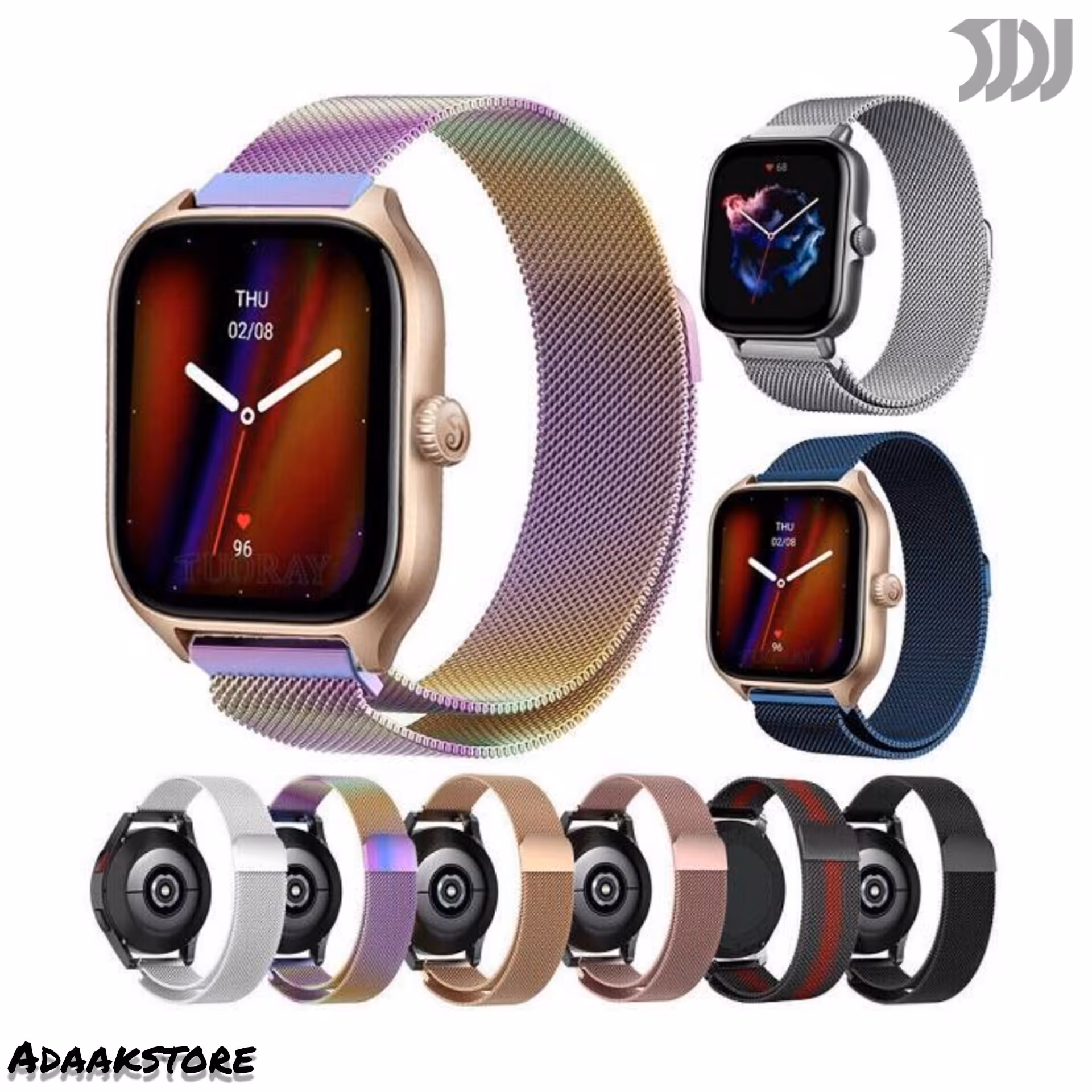 بند ساعت هوشمند آمازفیت  -Amazfit GTS 4 Mini مدل حصیری میلانس